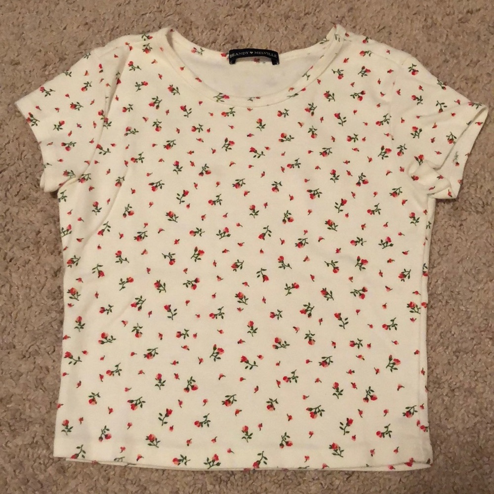Brandy Melville Floral Tee